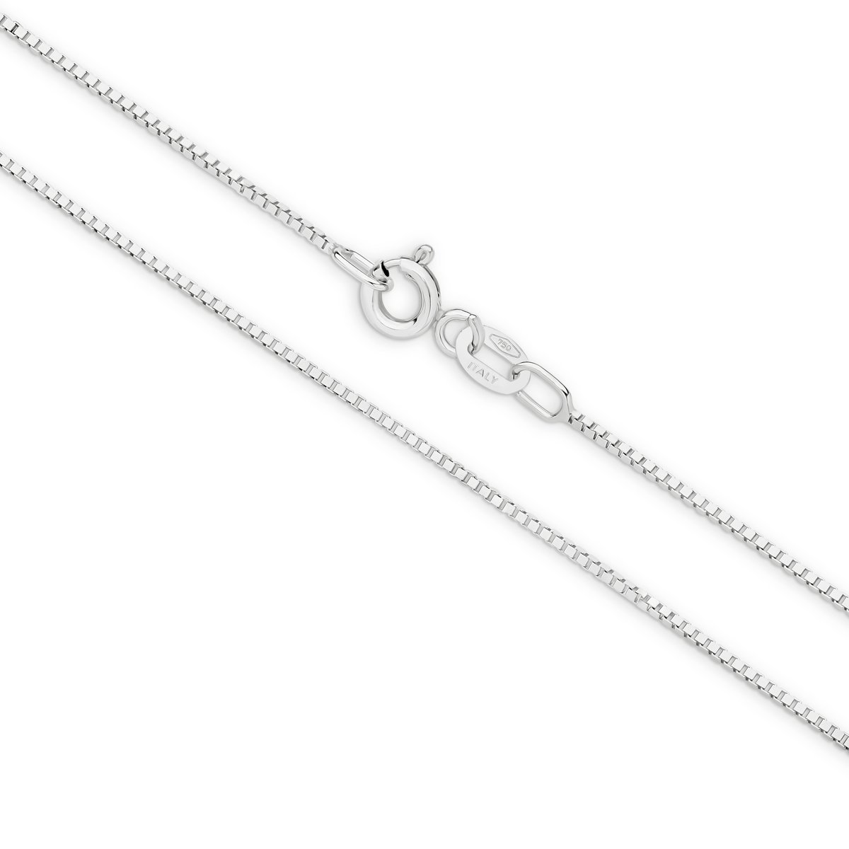 White Gold Box 0.80mm Chain