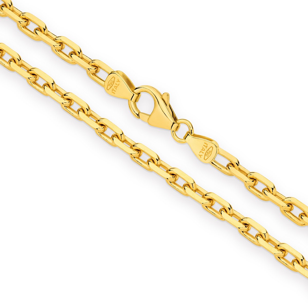 Yellow Gold Diamond Cut Anchor 3.02mm Chain