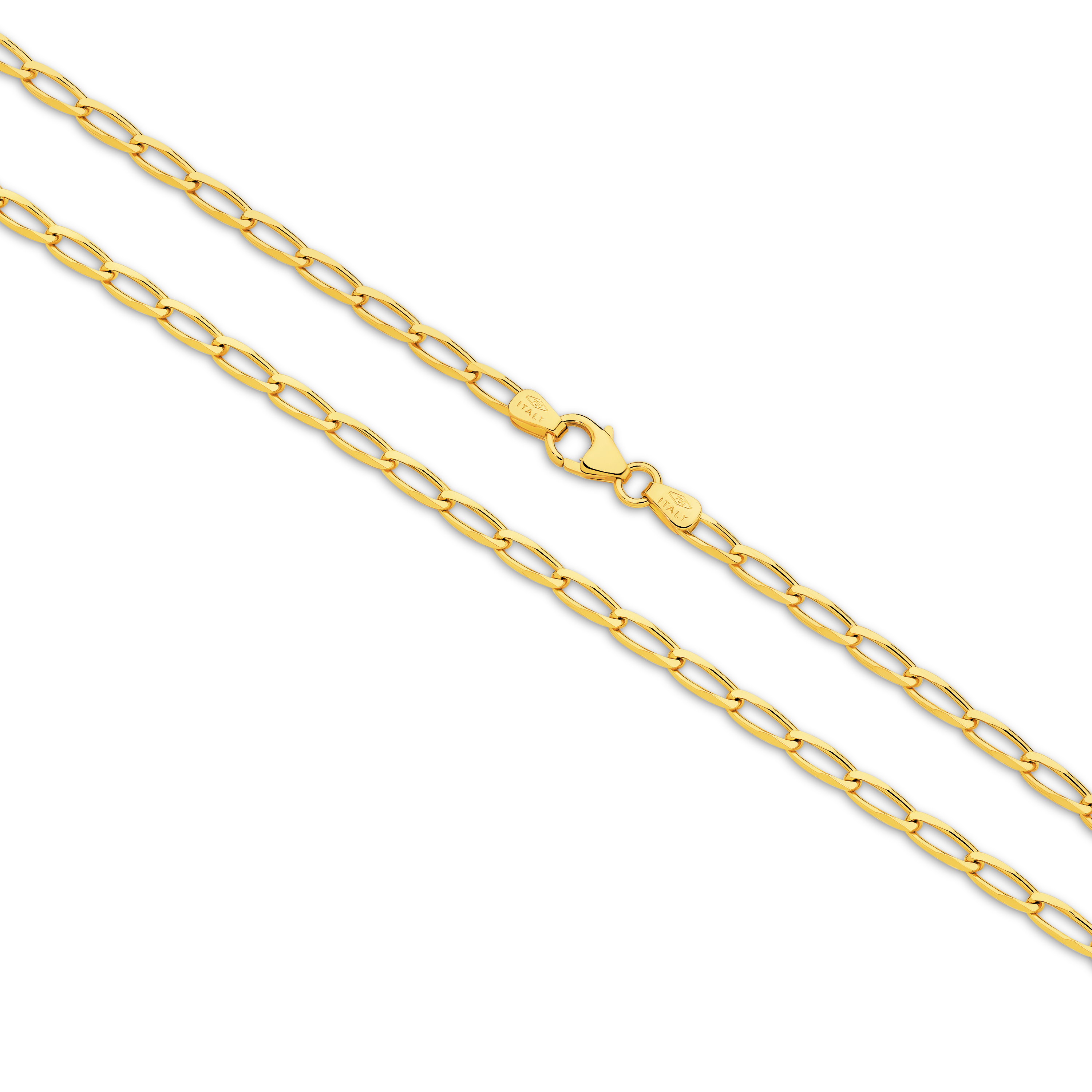 Yellow Gold Flat Curb Long 2.80mm Chain